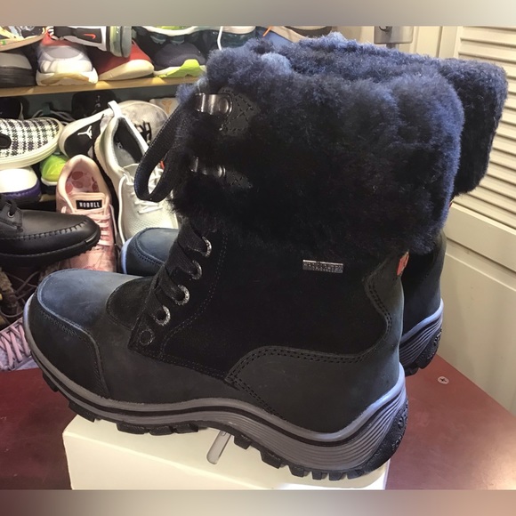 Pajar Alice Lugsole Leather Faux Fur Lined Winter Snow Rain Boots. - Picture 9 of 14